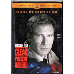 CLEAR AND PRESENT DANGER DVD, HARRISON FORD, Widescreen Collectors NEW, SEALED